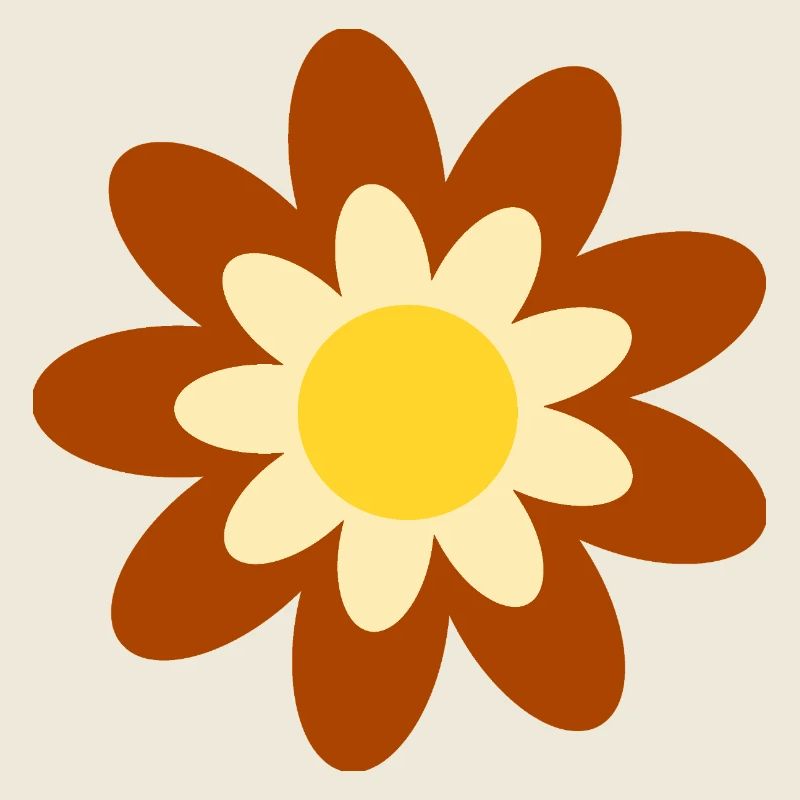 70s Flower Pattern Hippie Gift