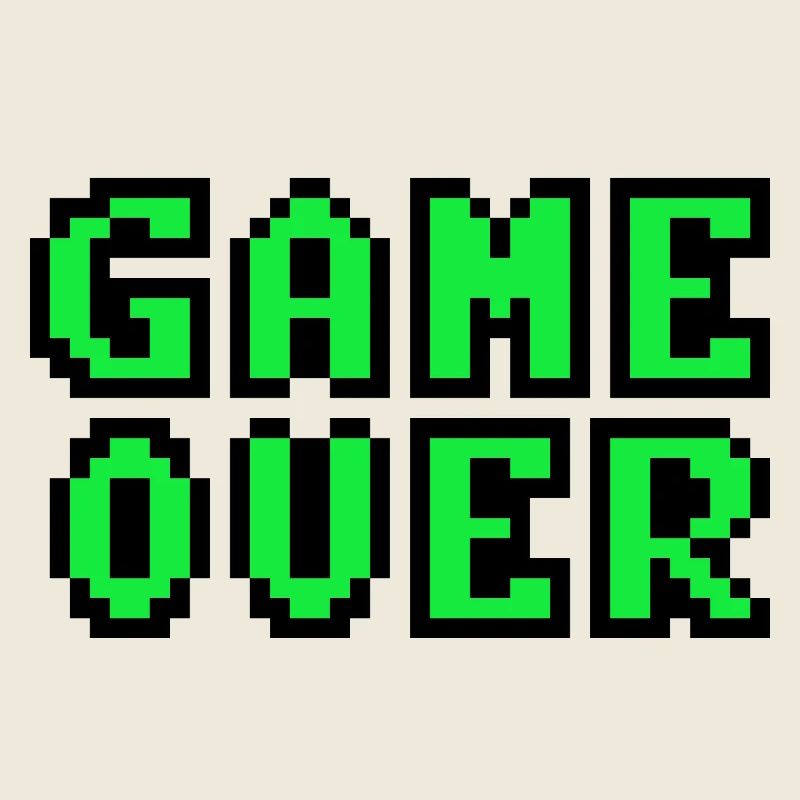 Game Over Retrogaming Vintage-Pixel