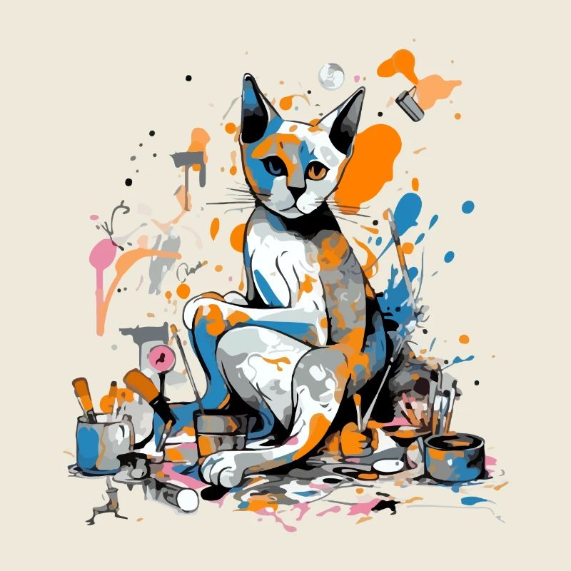Miko die Malerkatze