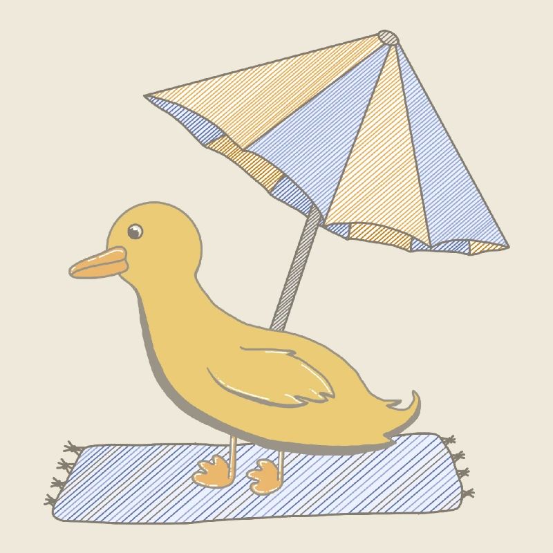 Ente im Sommer