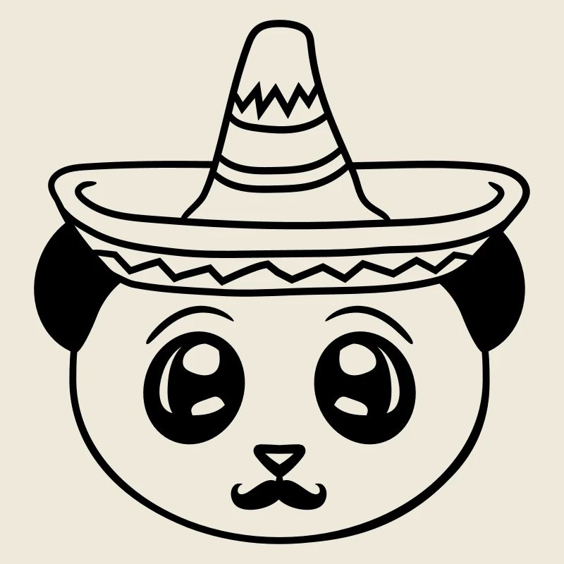 head shield mexico mexican sombrero hat mustache