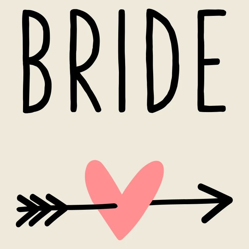 Bride Herz Amor Pfeil Junggesellenabschied