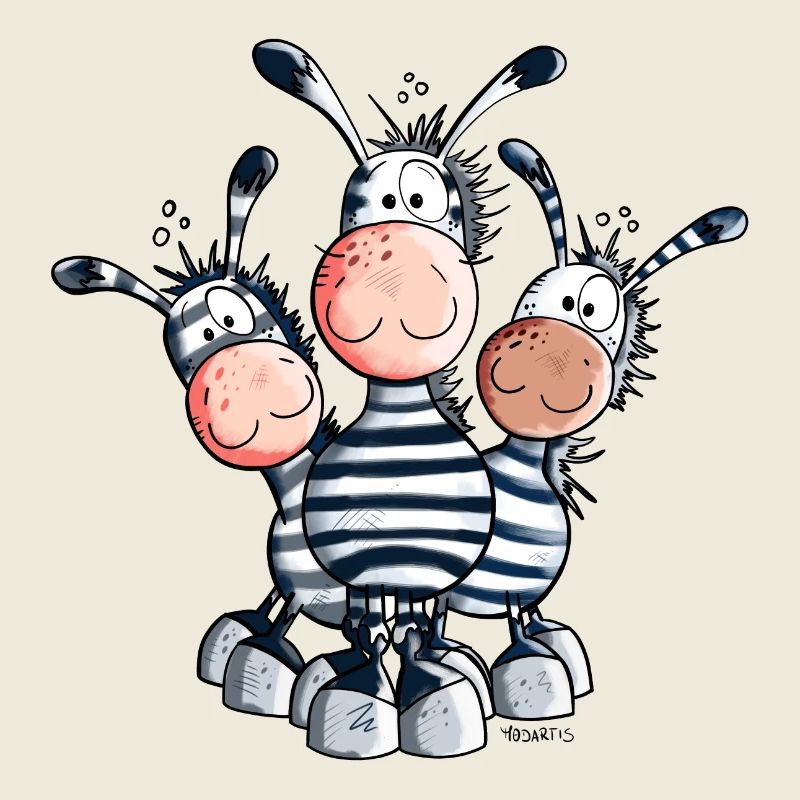 Süßes Zebra Trio