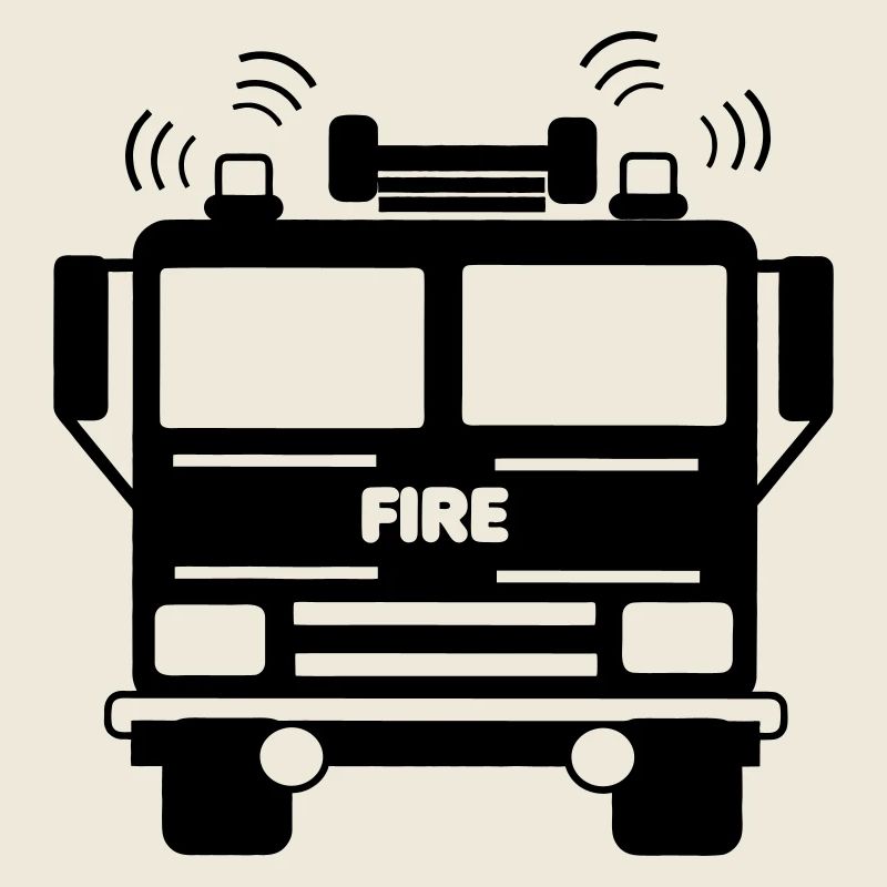 Fire truck front view