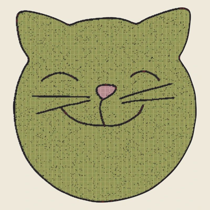 Cat laughs