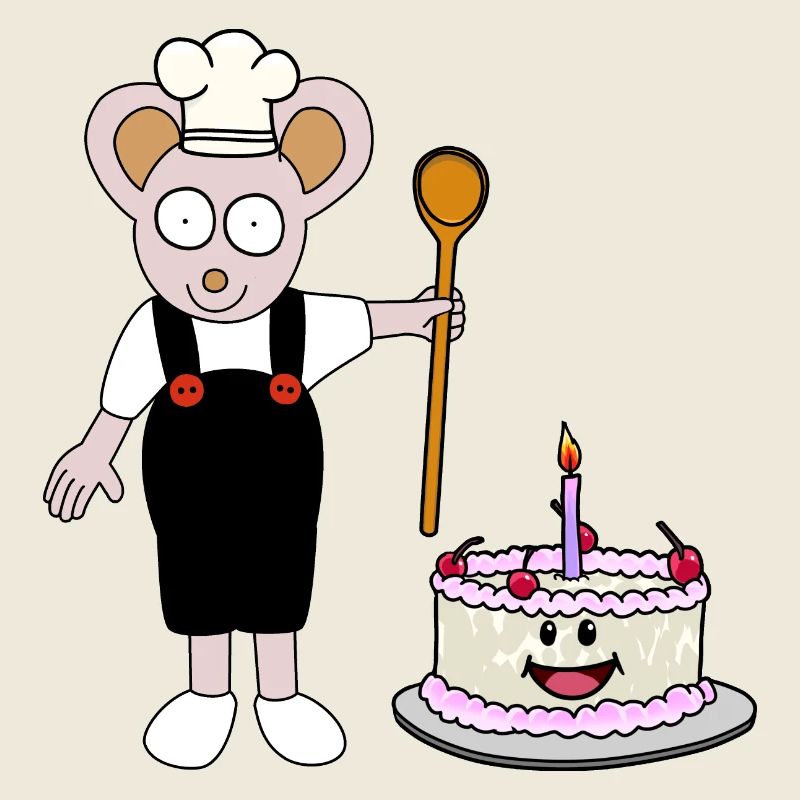Maus Bäcker Konditor Torte Geburtstag Geschenkidee