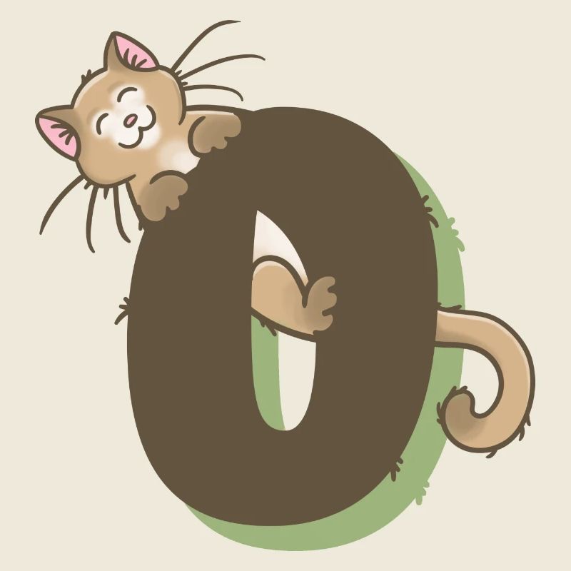 Katze Zahl 0