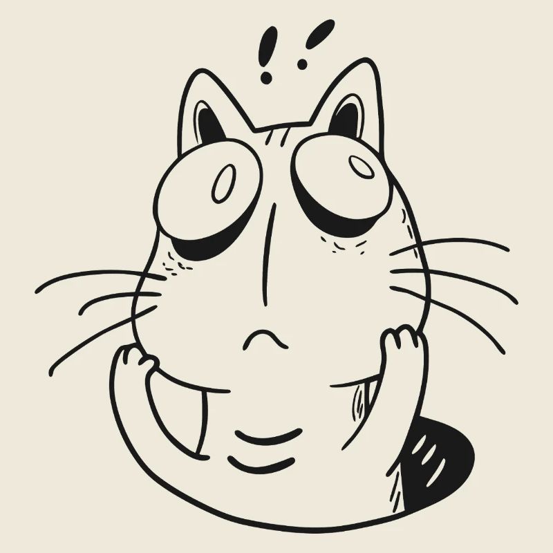 Anxious Cat – Funny Overthinking Kitty