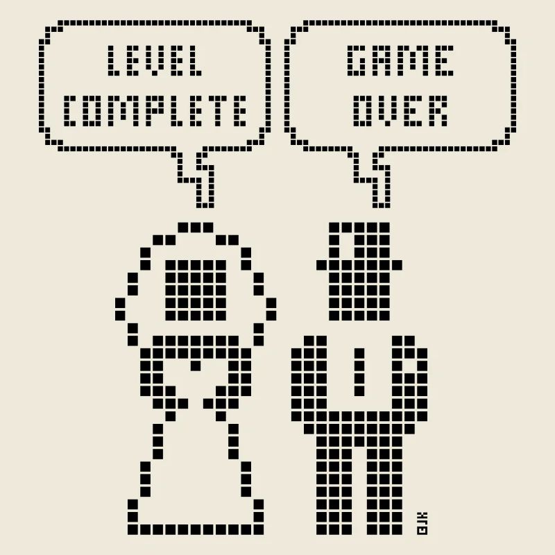 Level Complete – Game Over (Wedding Bachelor Party Pixel B)
