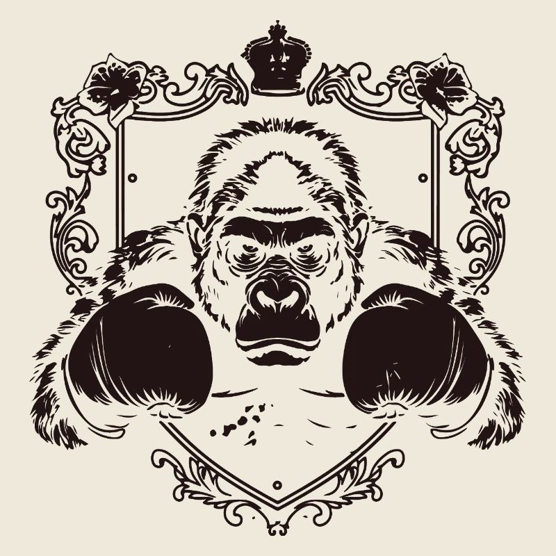 Gorille avec pose de combat