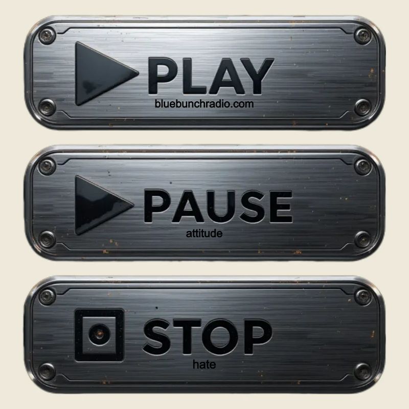 Play Bluebunch Radio, Pause Attitude, Stop Hate