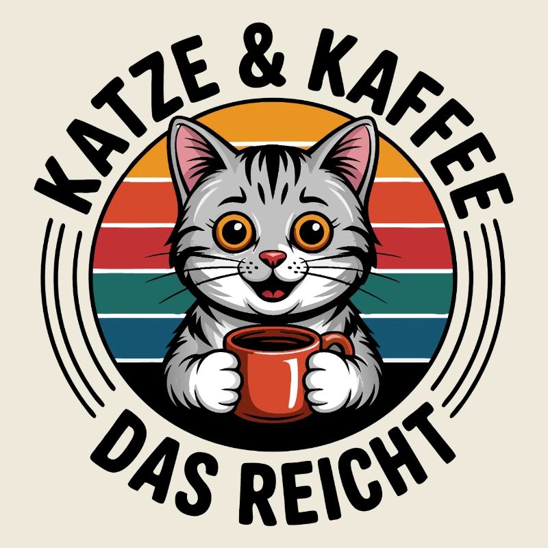 Coffee Hangover Retro Circle
