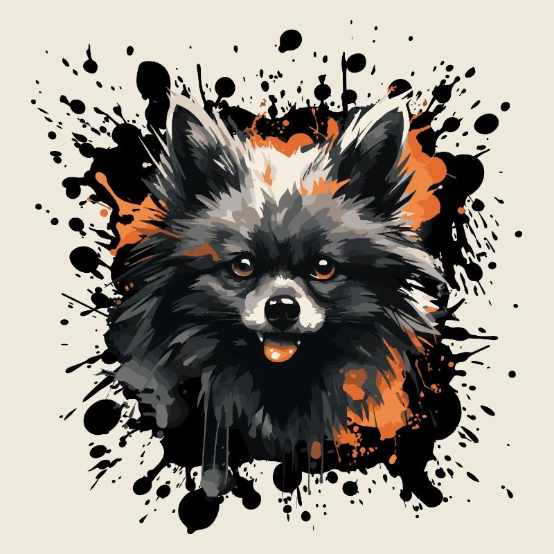 Pomeranian Farb-Splash