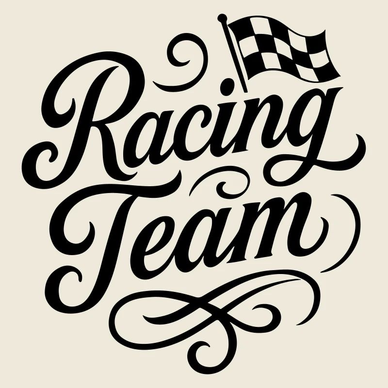 Drapeau de course de l’équipe de course