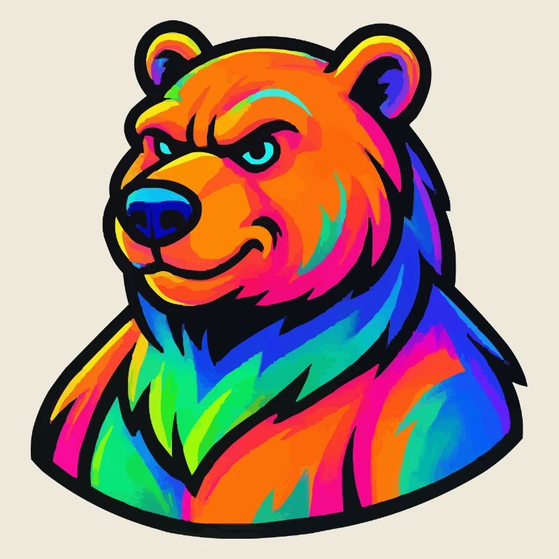 Bär Grizzly Comic