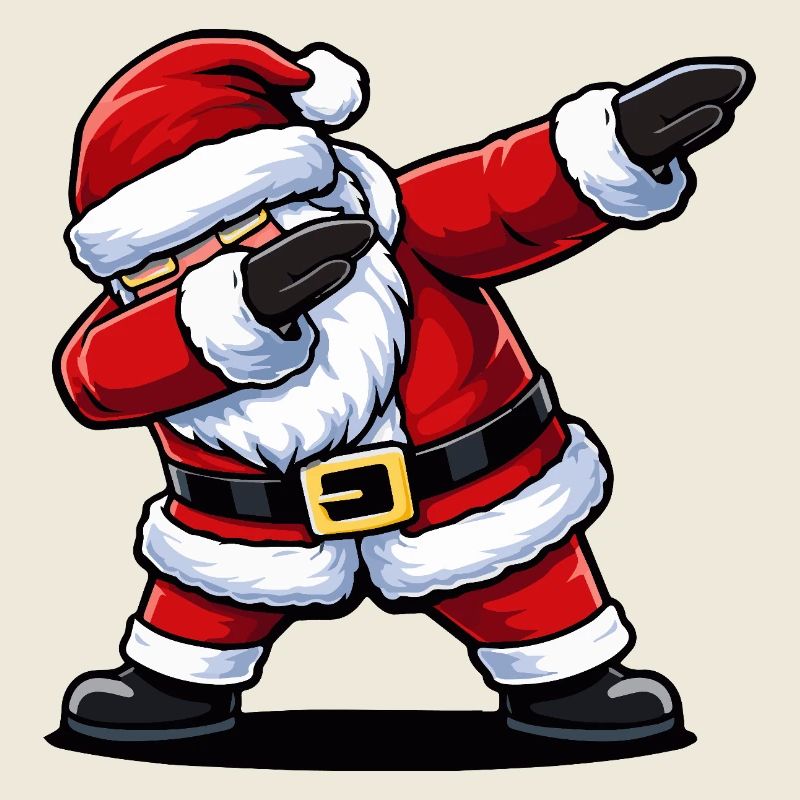 Das Weihnachtsmann-Maskottchen