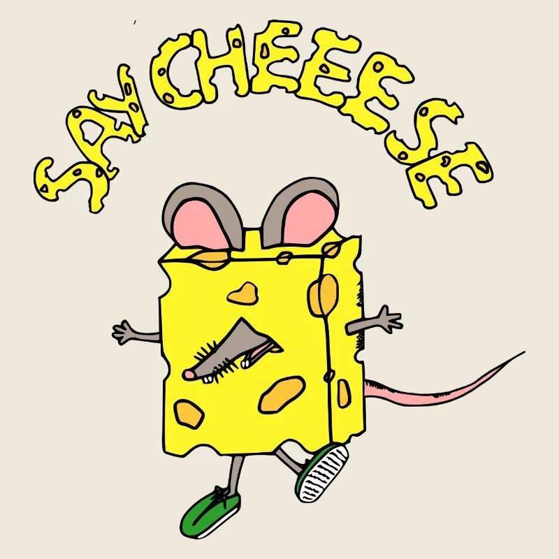 Héros fromage dans le style comic