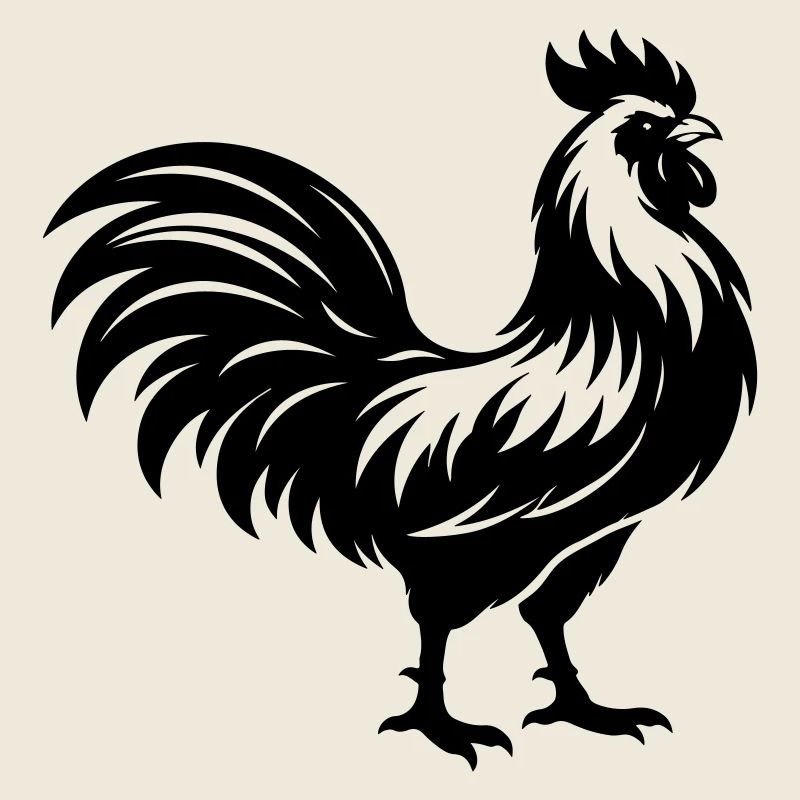 Silhouette du coq