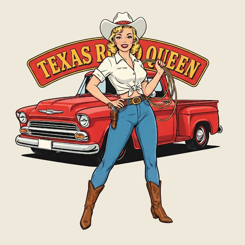 Texas Queen Pinup