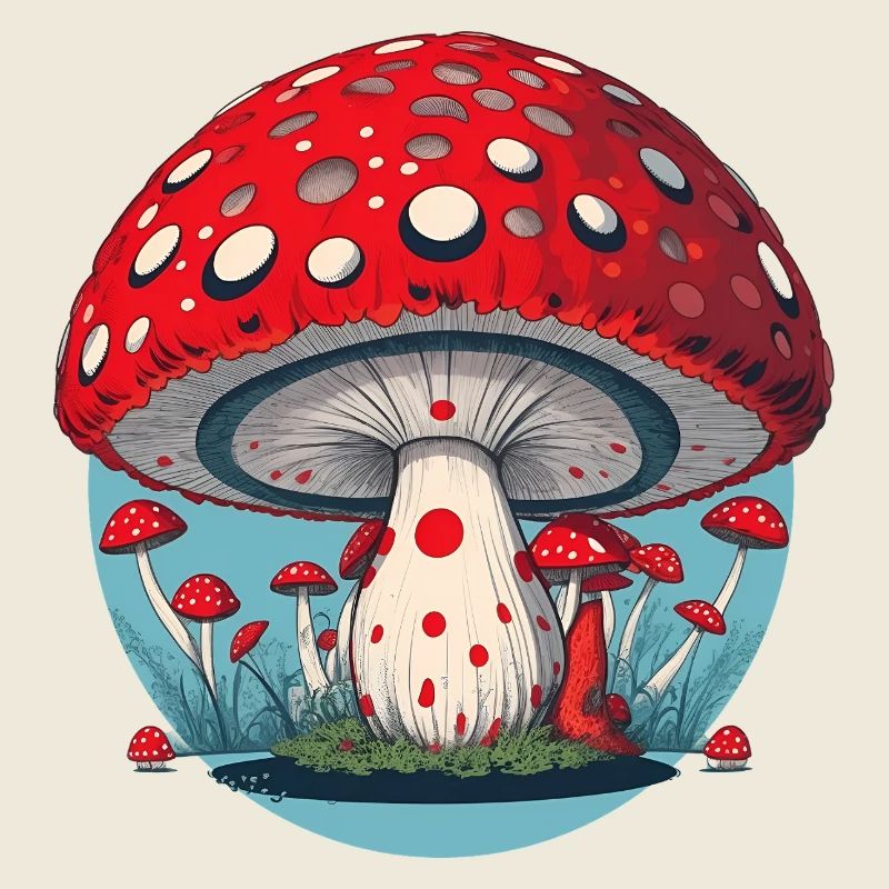 Champignon rouge - Champignon Porte-Sang - Champignon Porte-Chance