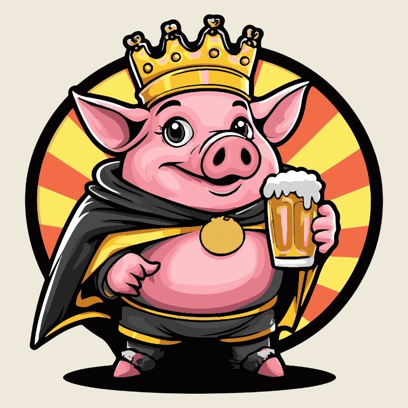 Schwein Bier Lustig