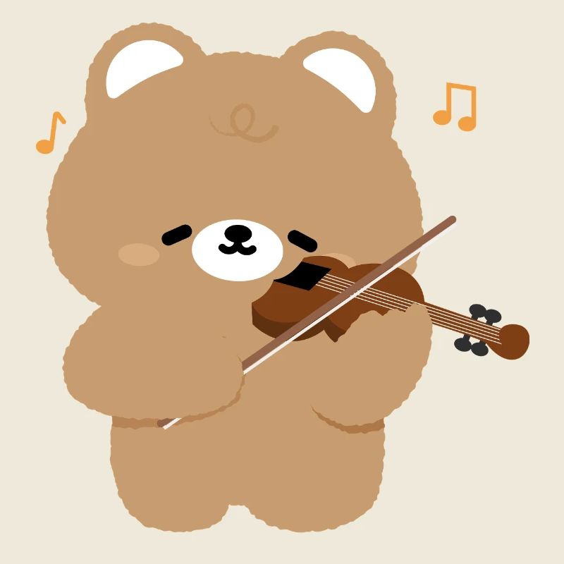 Charme du violoniste ours