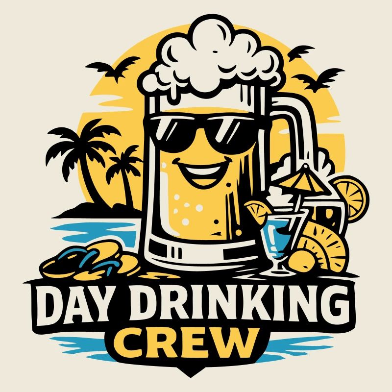Icône du surf de bière Beach Crew