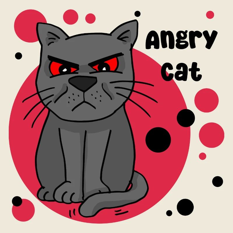 angry cat