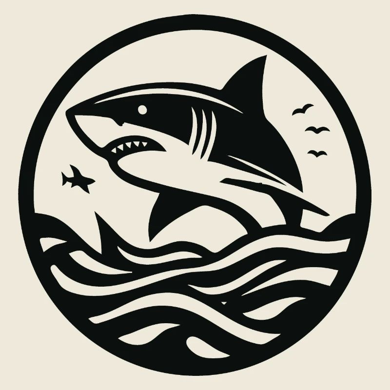 Design de requin cool pour le fan de requin