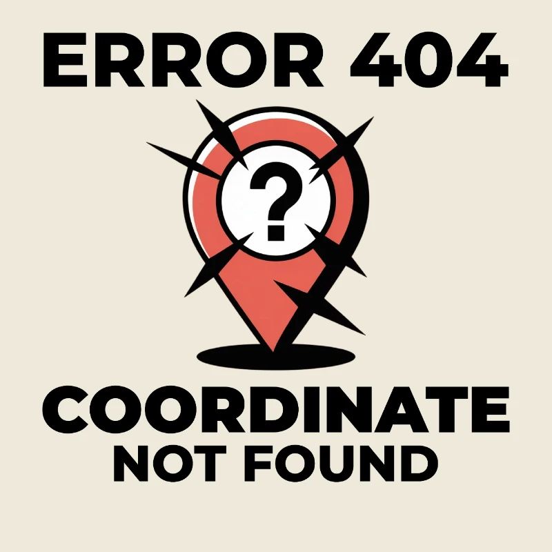 Question Mark Pin Lost Location GIS Error