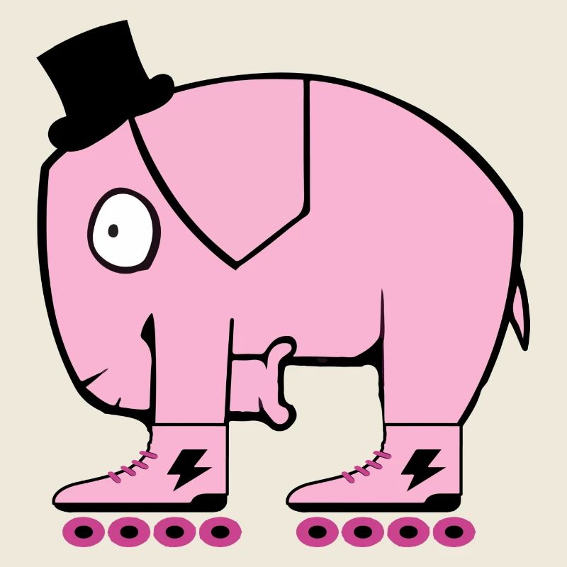 Pinker Elefant
