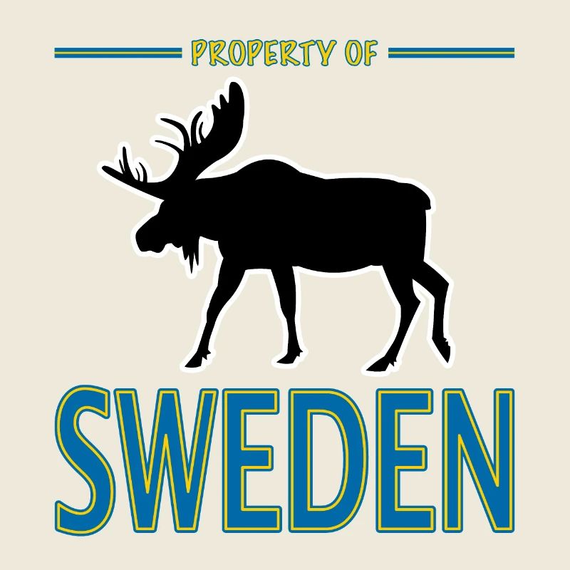 Propriété de Suède Suède Drapeau Moose