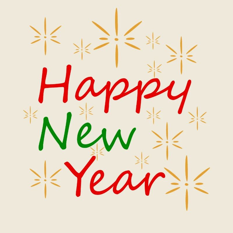 Neujahr in Grünem Gold