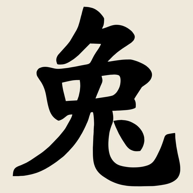 Chinesisches Notizbuch Kaninchen Schattenbild
