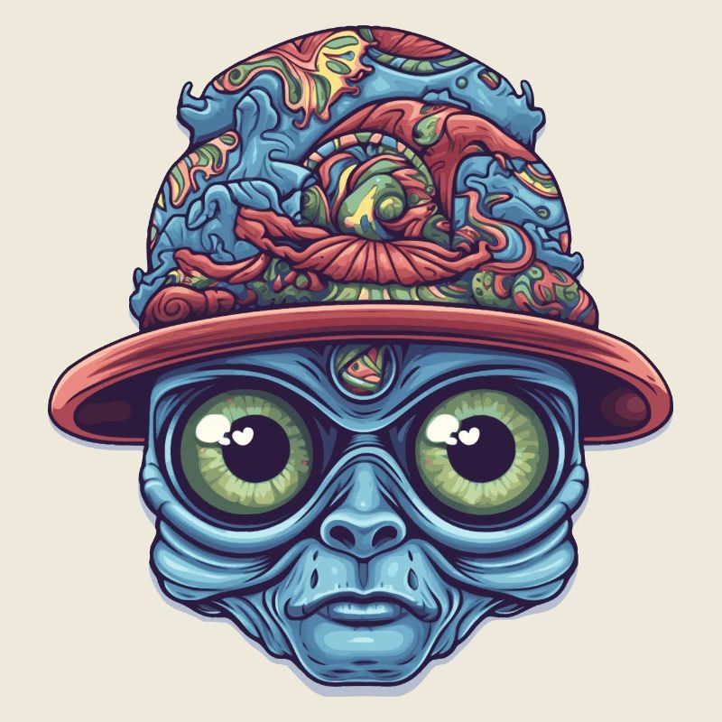 Psychedelischer Alien