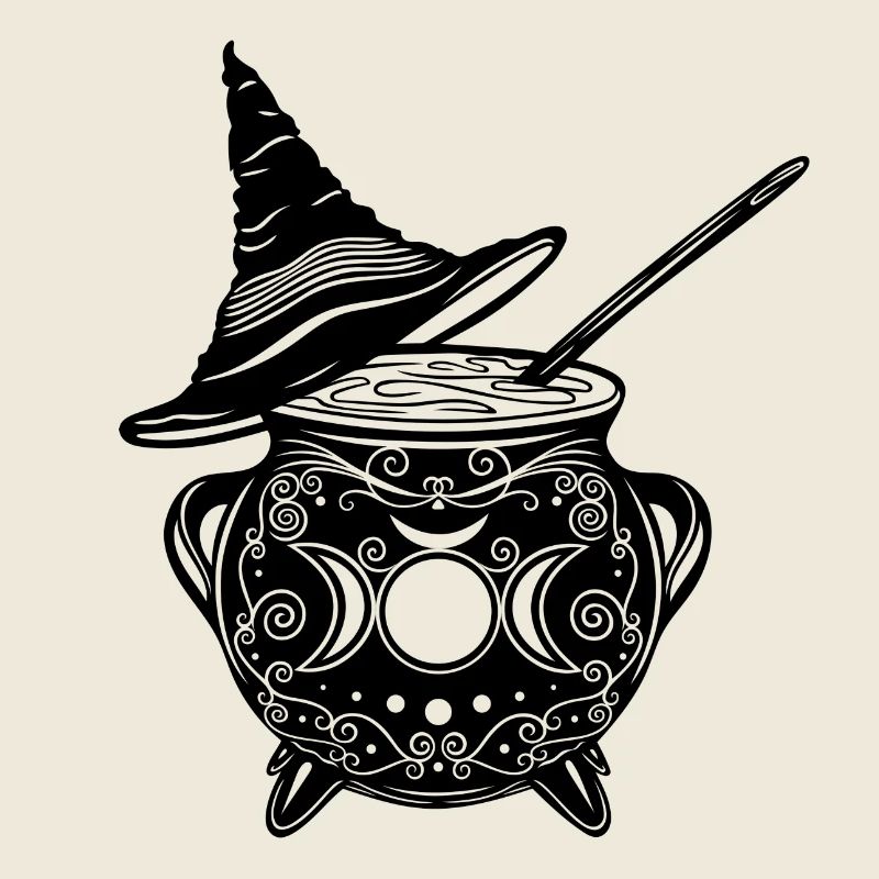 Chaudron de sorcière Chapeau de sorcière Sorcières Walpurgis Nuit