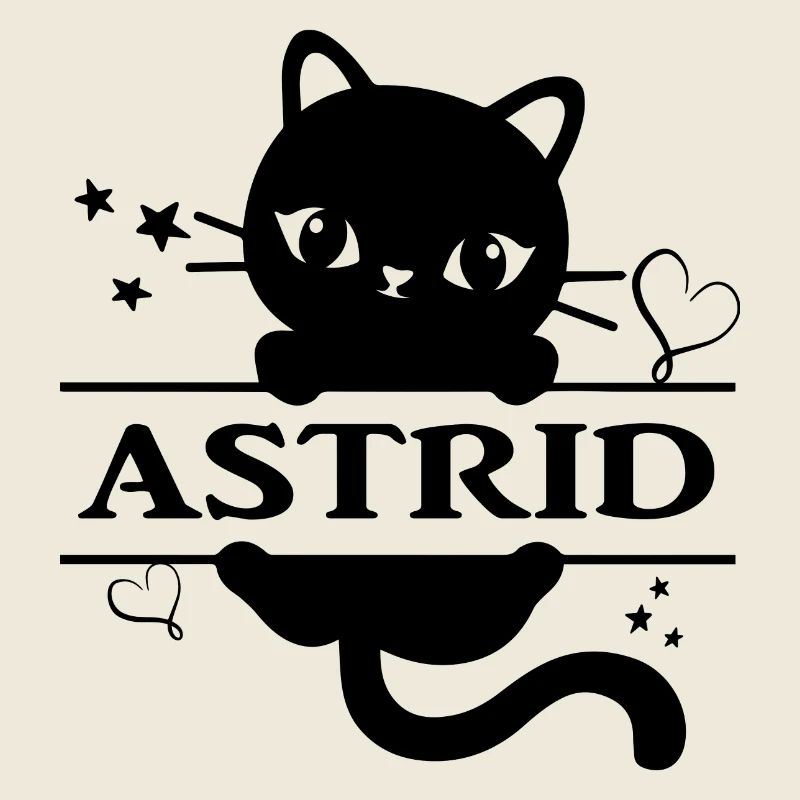 Tee shirt Astrid chat idée cadeau tee shirt chat