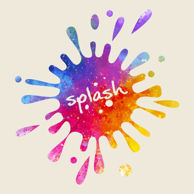 Splash - bunter Farbklecks