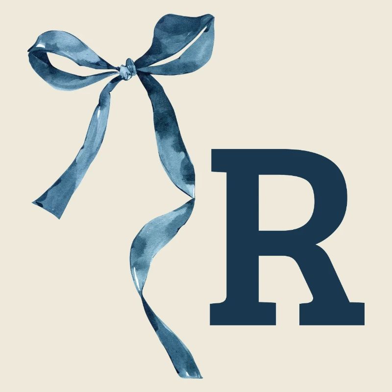 Monogramm r Geschenkidee