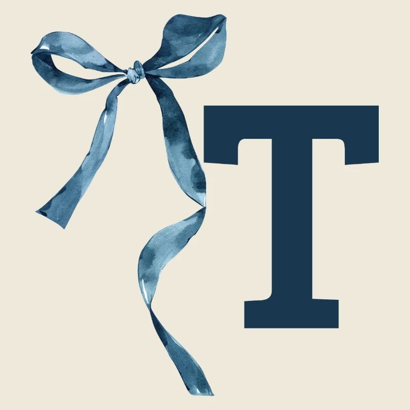 Monogramm t Geschenkidee