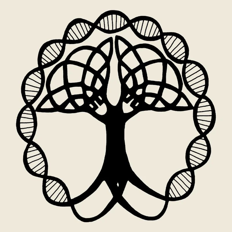 Seltsamer schwarzer Baum