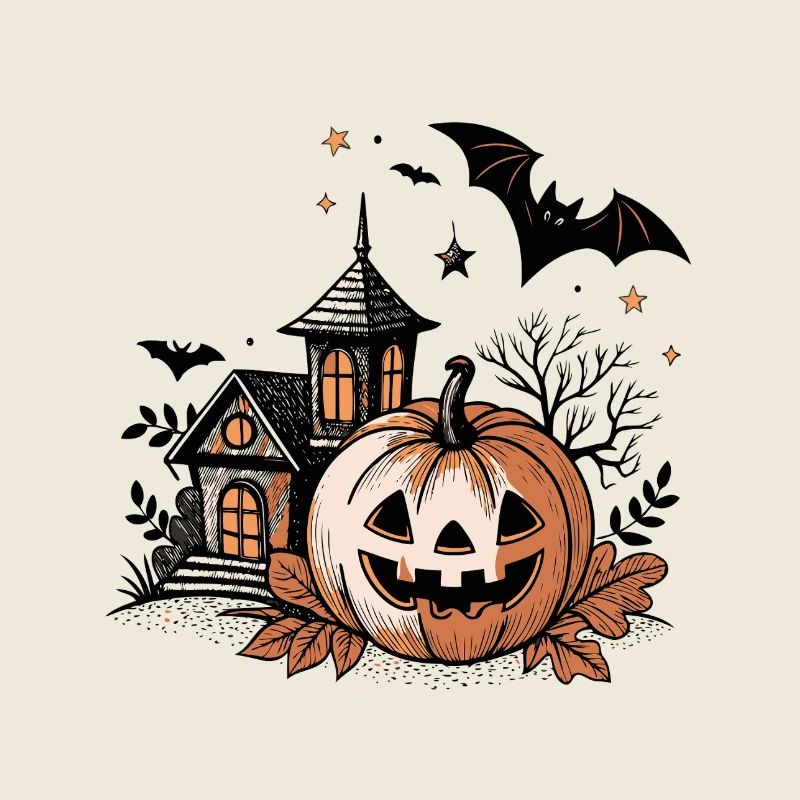 Citrouille Jack Lantern Nuit Hantée
