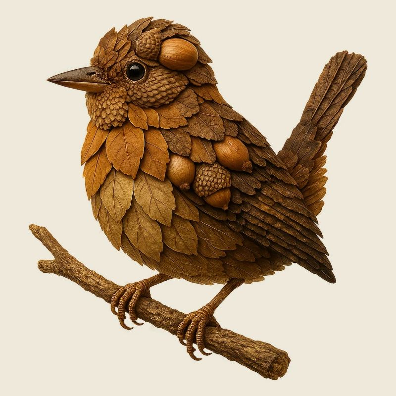 Wren in a natural look