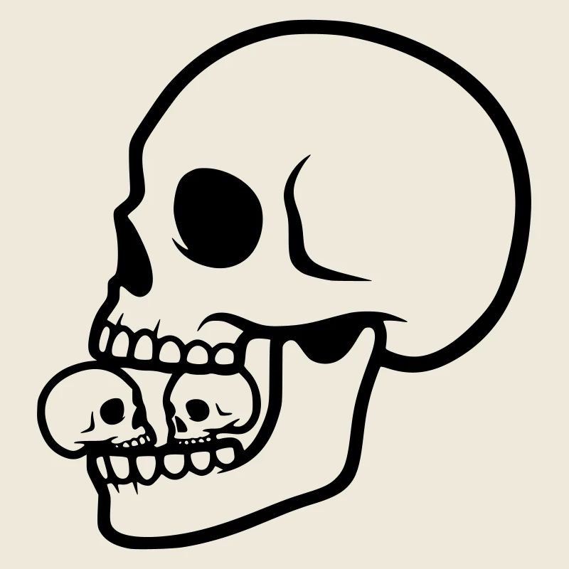 Makaberer Totenkopf | Horror Design