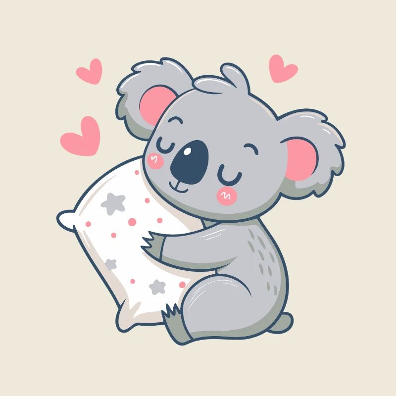 Cuddly Koala and Starry Pillow