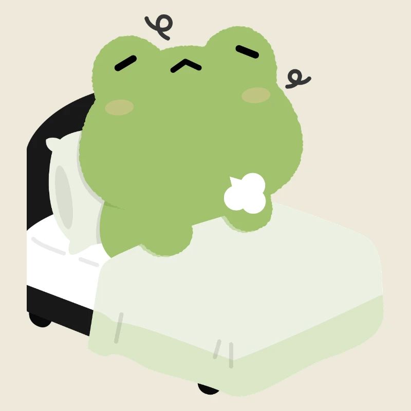 Tired Frog Schlafenszeit