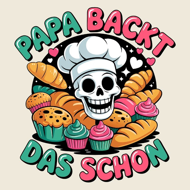 Dad bakes it nicely