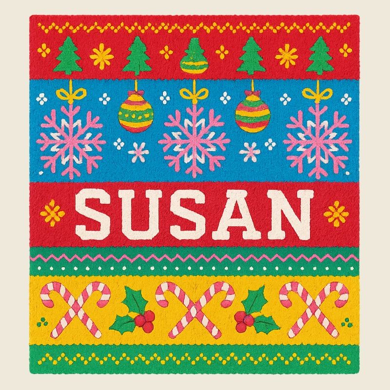 Personalised Susan Christmas Art