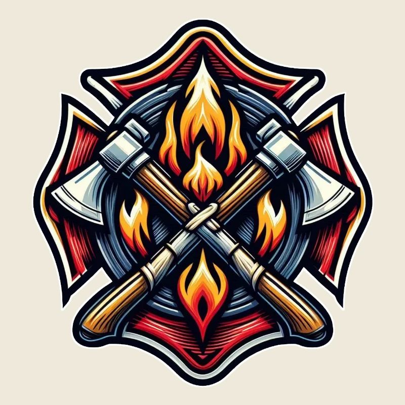 Fire Brigade Logo US Style