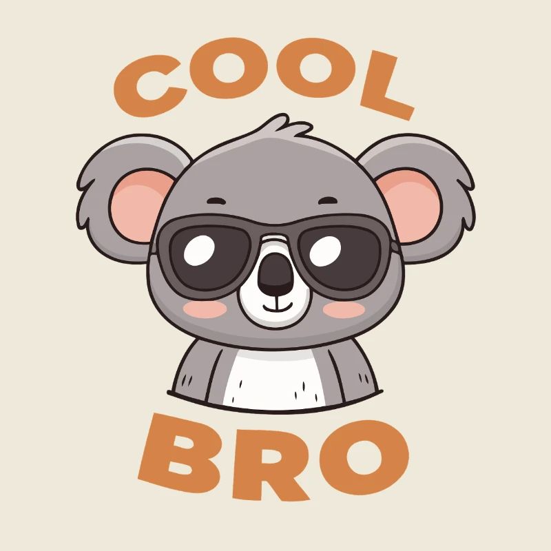 Koala Cool Bro avec lunettes